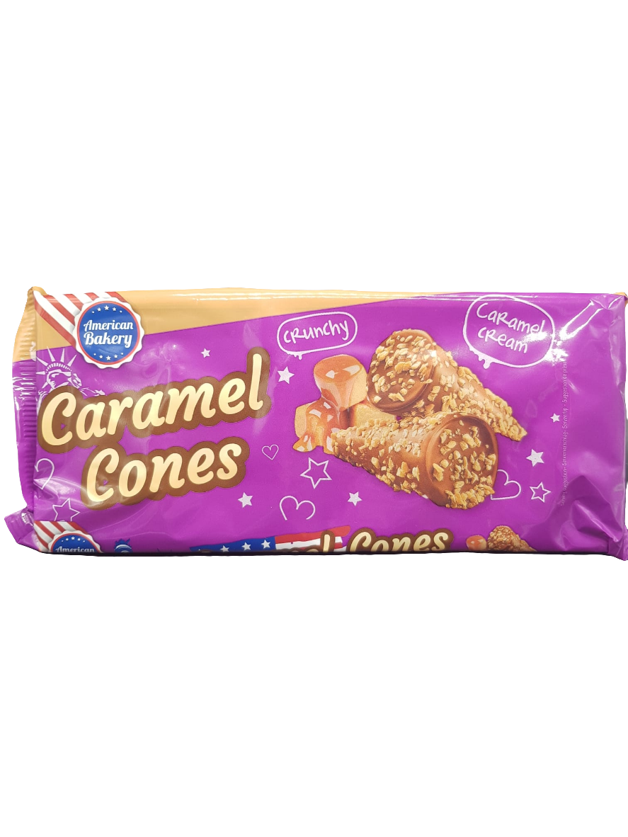 American Bakery Caramel Cones 112g