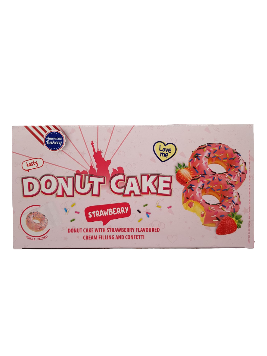 American Bakery - Donut Cake Strawberry 135g