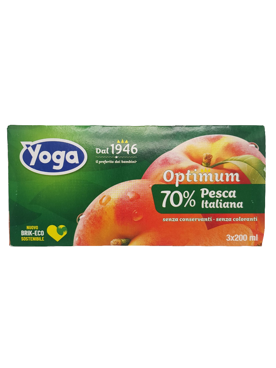 Yoga Optimum Pesca - Pfirsich Fruchtsaft 3x200ml