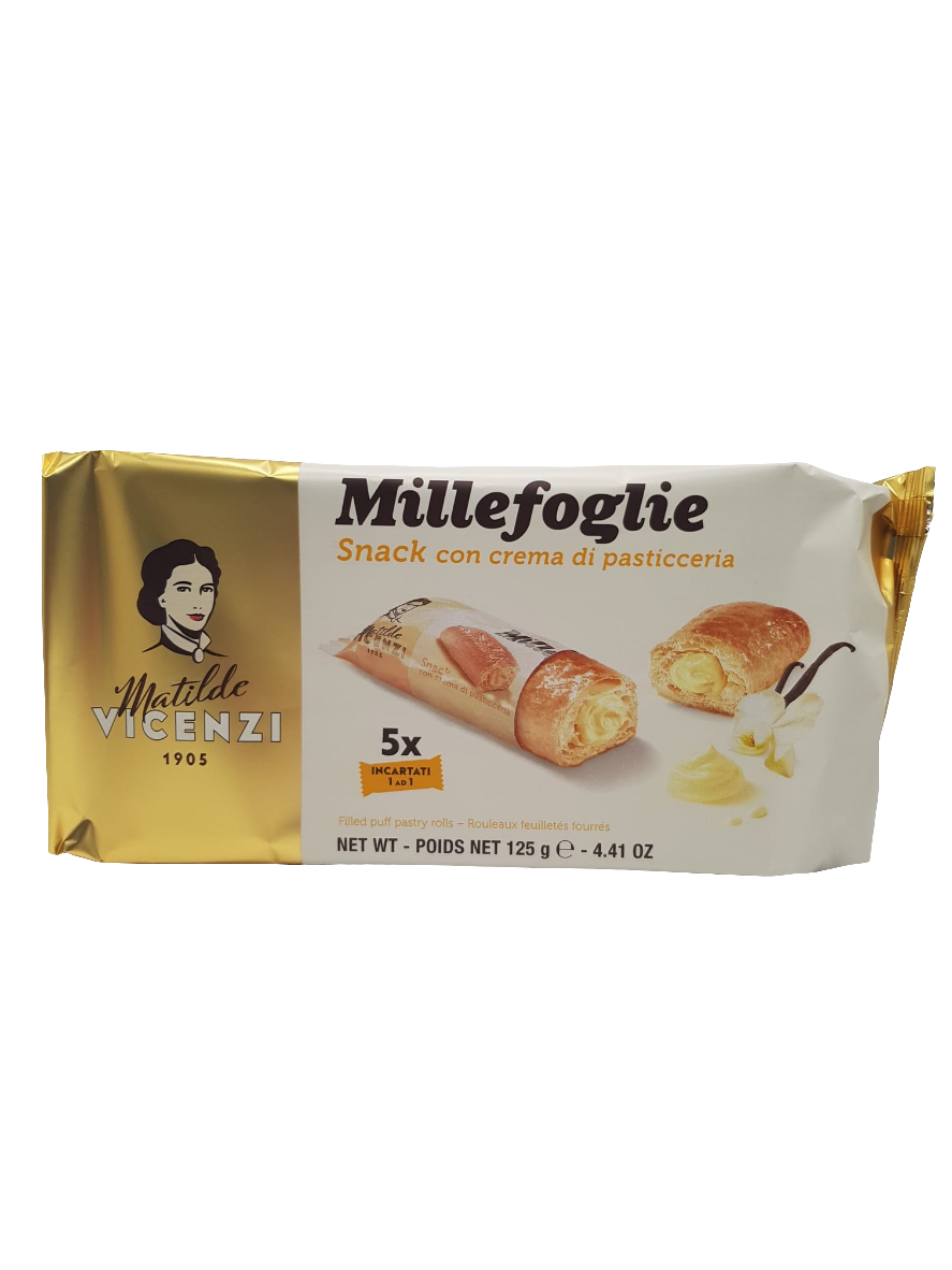 Matilde Vicenzi Millefoglie Snack con crema di pasticceria 125g