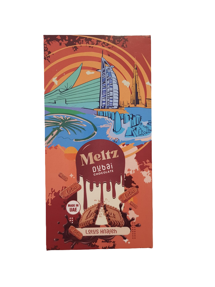Meltz Dubai Chocolate - Lotus Knafeh Riegel 192g