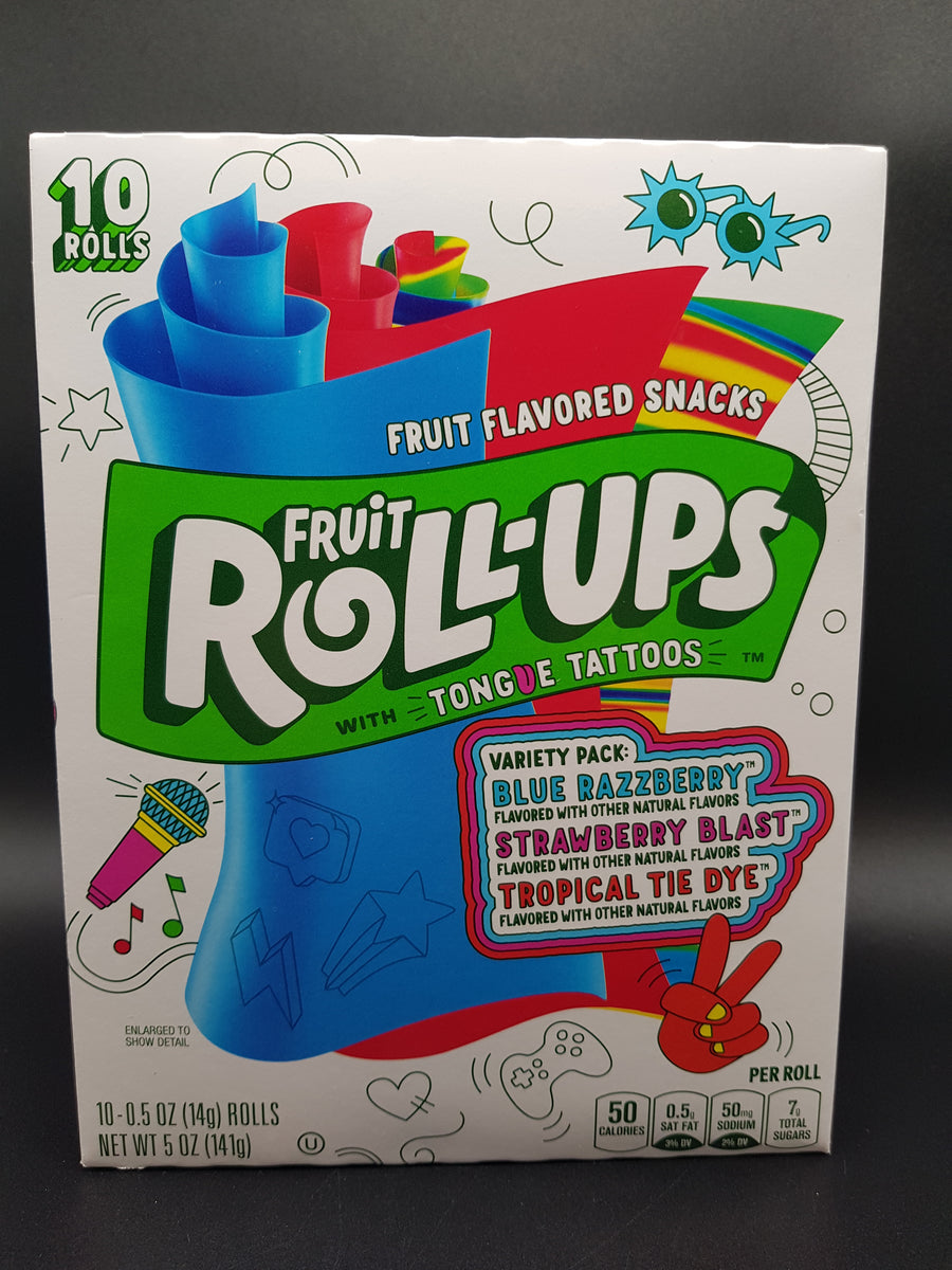 Fruit RollUps TongueTattoos Variety Pack 141g Candyfame