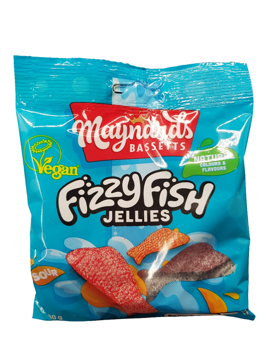 Maynards Bassetts Fizzy Fish 130g (Vegan)