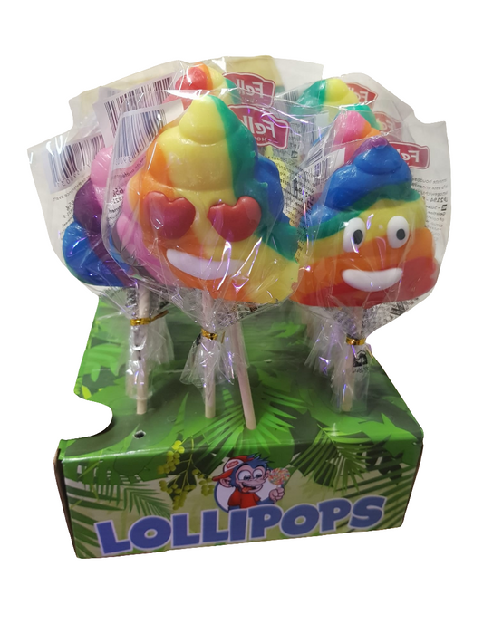 Lollipop Rainbow Poo Pops 65g