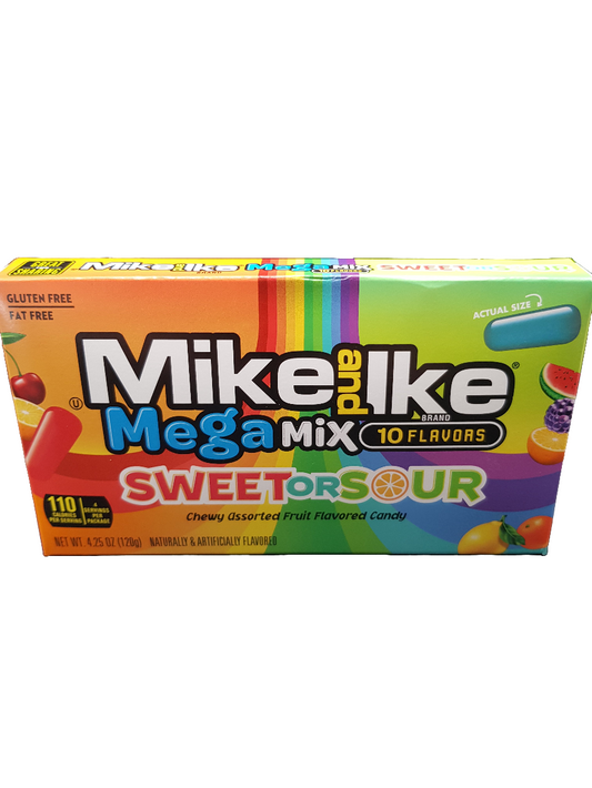 Mike and Ike Mega Mix Sweet or Sour 120g