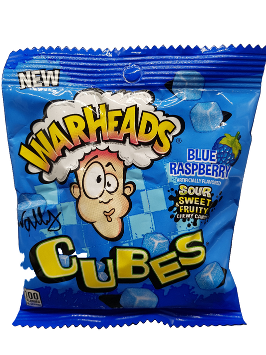 Warheads Blue Raspberry Cubes 99 gr.