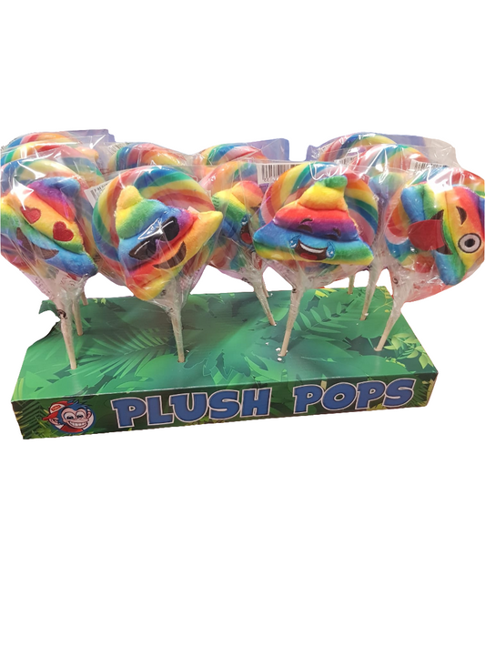 Lollipop Spiral Plüsch Pop Rainbow Poo's 110g