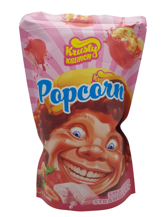 Krusty Krunch Smashed Strawberry Popcorn 140g (MHD: Juni 2025)