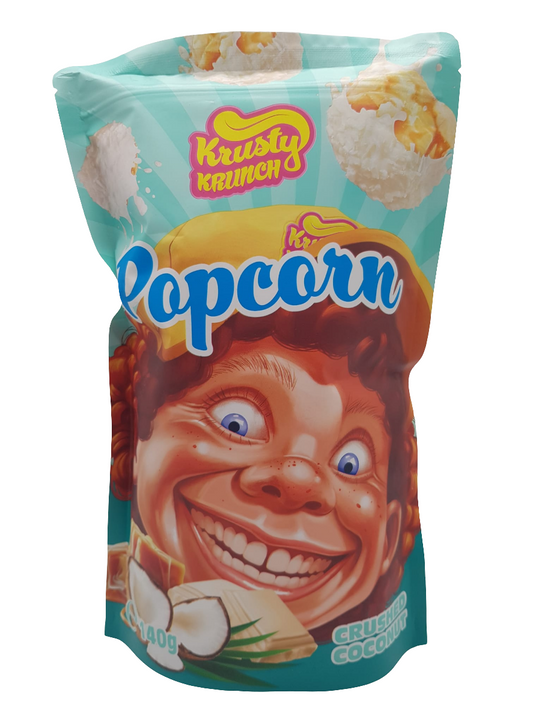 Krusty Crunch Crushed Coconut Popcorn 140g (MHD: Juni 2025)