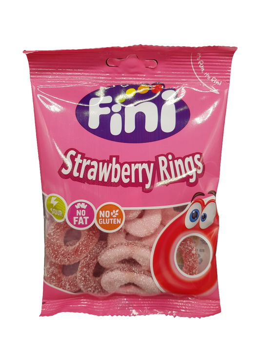 Fini Strawberry Rings 75g (Halal)