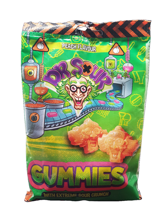 Dr. Sour Gummies Peach Flavour 200g