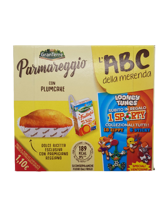 ABC Parmareggio Snack Paket mit Plum Cake + Pfirsich-Saft 157g