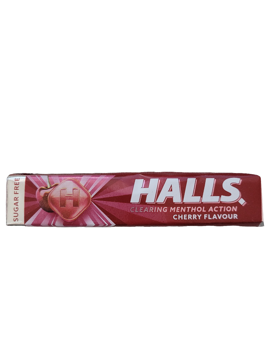 Halls Menthol Cherry Sugar Free 32g