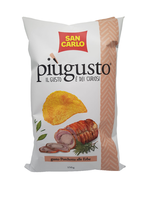 San Carlo piùgusto Porchetta alle Erbe Chips 150g