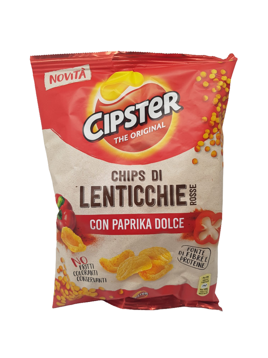 Cipster Chips Di Lenticchie Con Paprika Dolce 80g