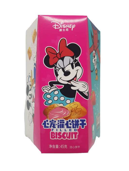 Disney Minnie Mouse Filled Biscuit Strawberry Asia 45g