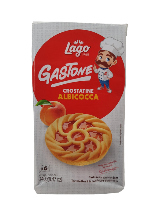 Lago Gastone Crostatine Albicocca 240g (MHD: 15.03.2025)